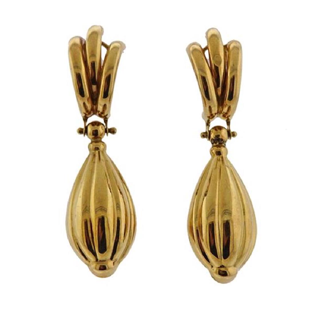 18K Gold Drop Earrings (1 of 3)