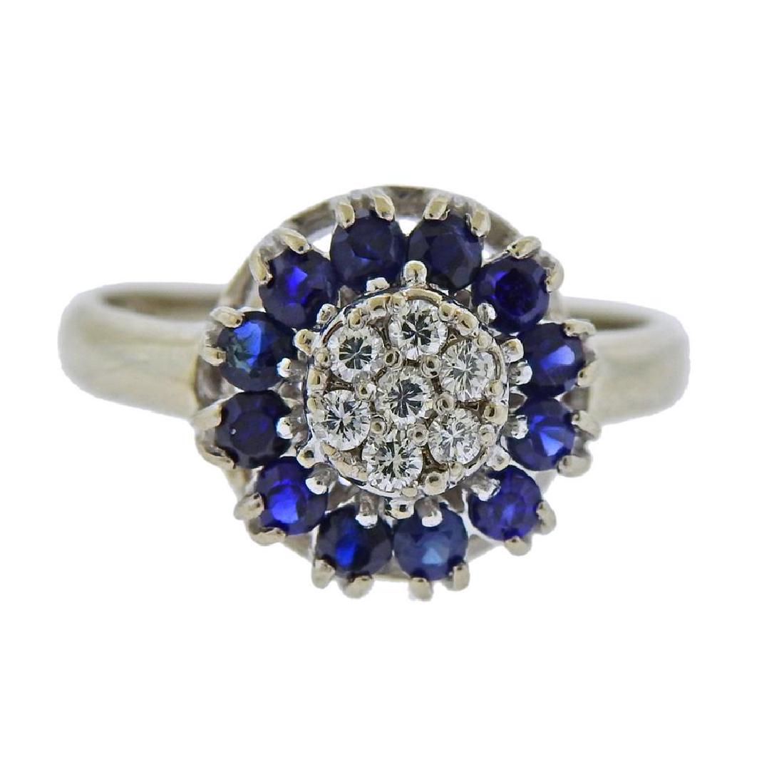 14k Gold Diamond Sapphire Ring (1 of 3)