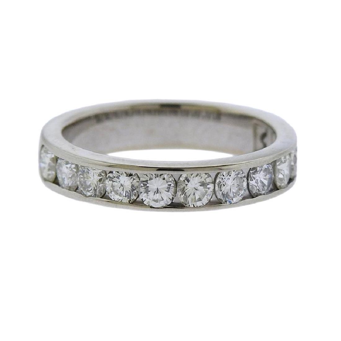 14k Gold Diamond Wedding Band Ring: Metal Content: 14k Gold. Weight of Item: 3.1 grams.Size: 5, width - 3.6mm. Gemstone: Diamonds. Carat Weight: approx. 0.75ctw. Stamp: n/a, tested 14k.
