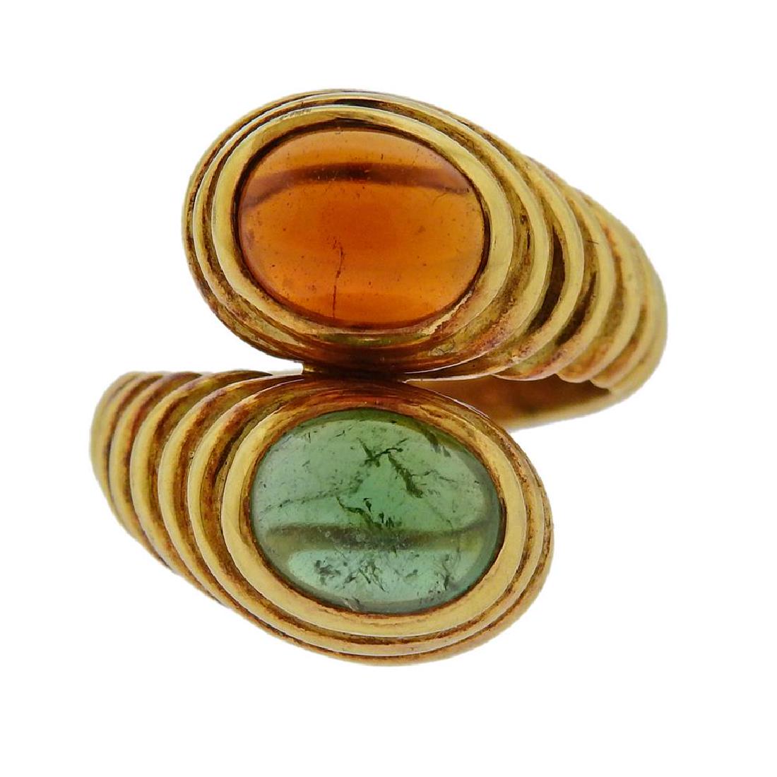 Bvlgari Bulgari Tubogas Tourmaline Citrine 18k Gold (1 of 4)