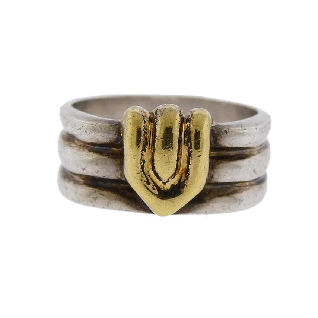 Tiffany & Co 18K Gold Silver Ring (1 of 3)