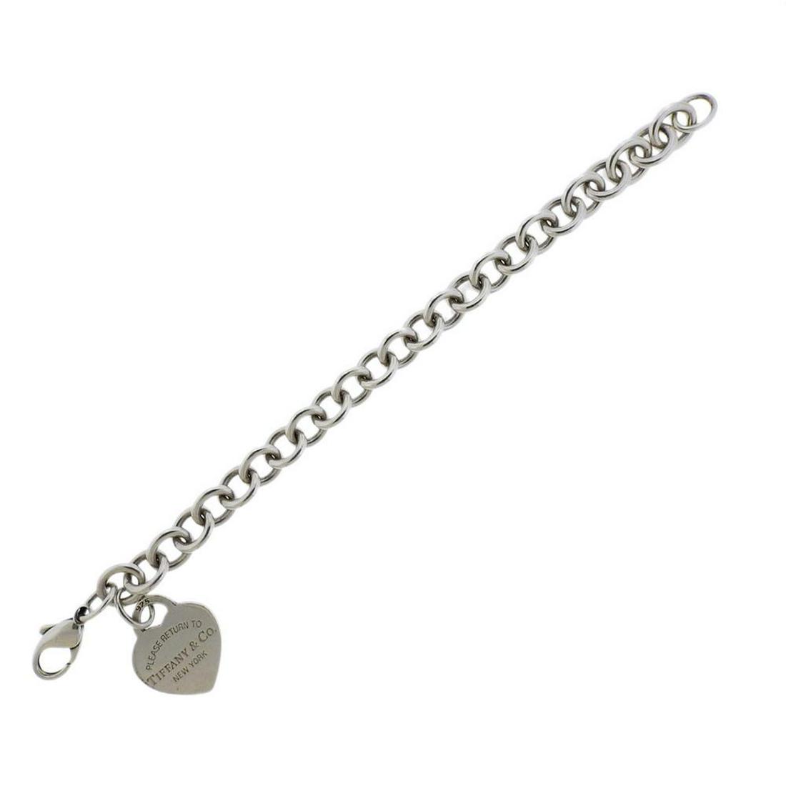 Tiffany & Co Return To Silver Heart Charm Bracelet (1 of 3)