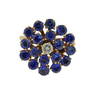 14K Gold Diamond Sapphire Ring