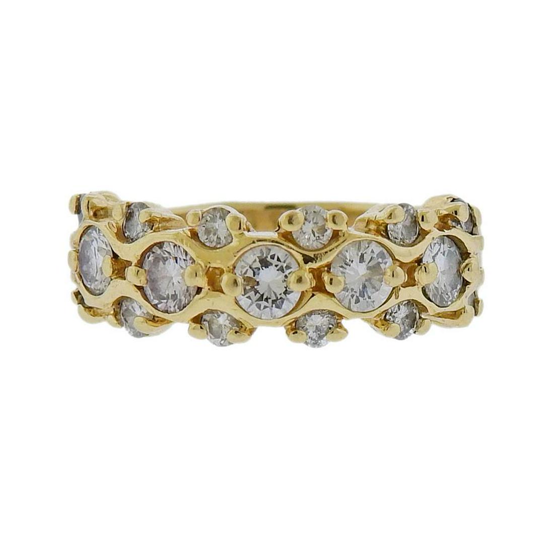 14K Gold Diamond Band Ring (1 of 3)