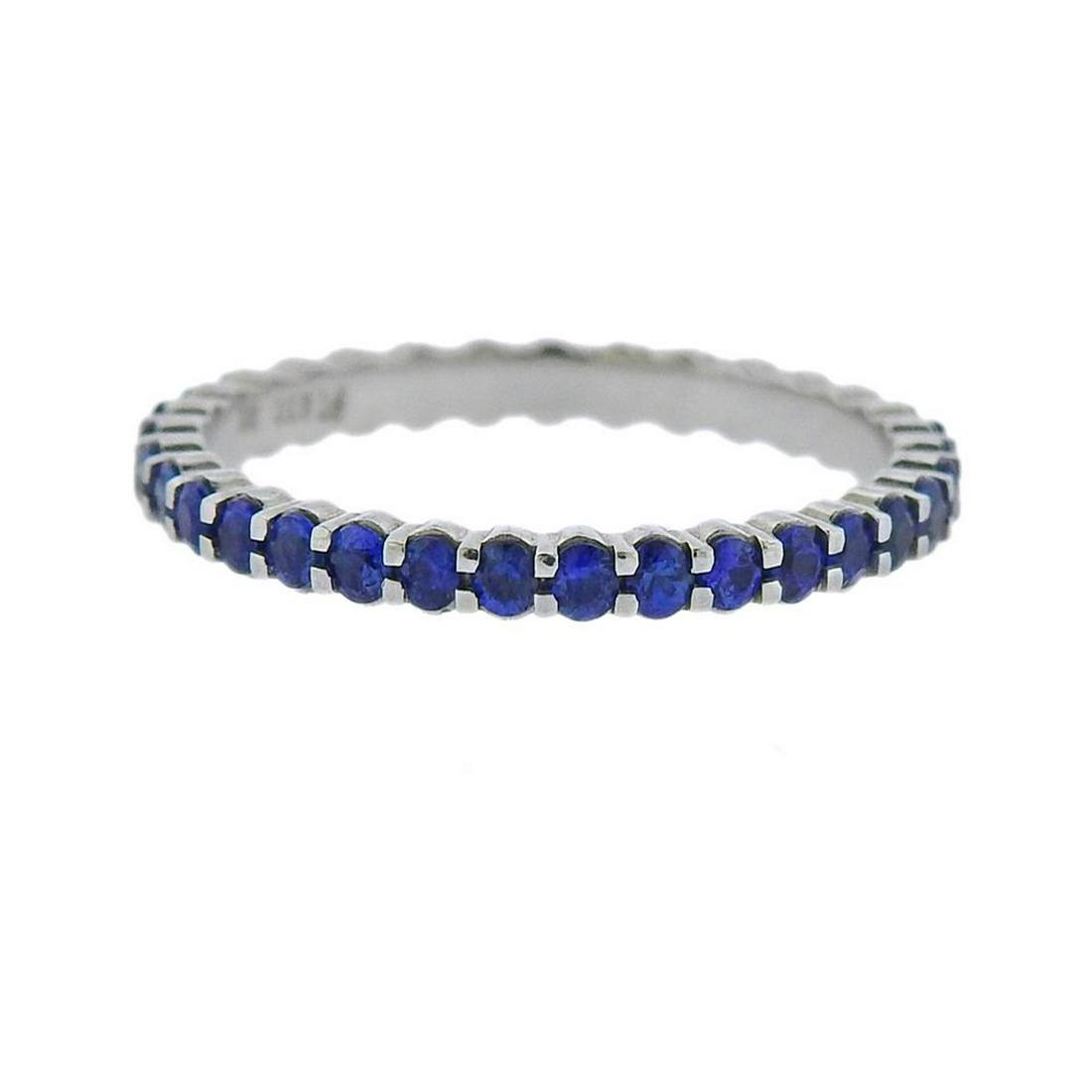 Platinum Sapphire Eternity Ring (1 of 2)