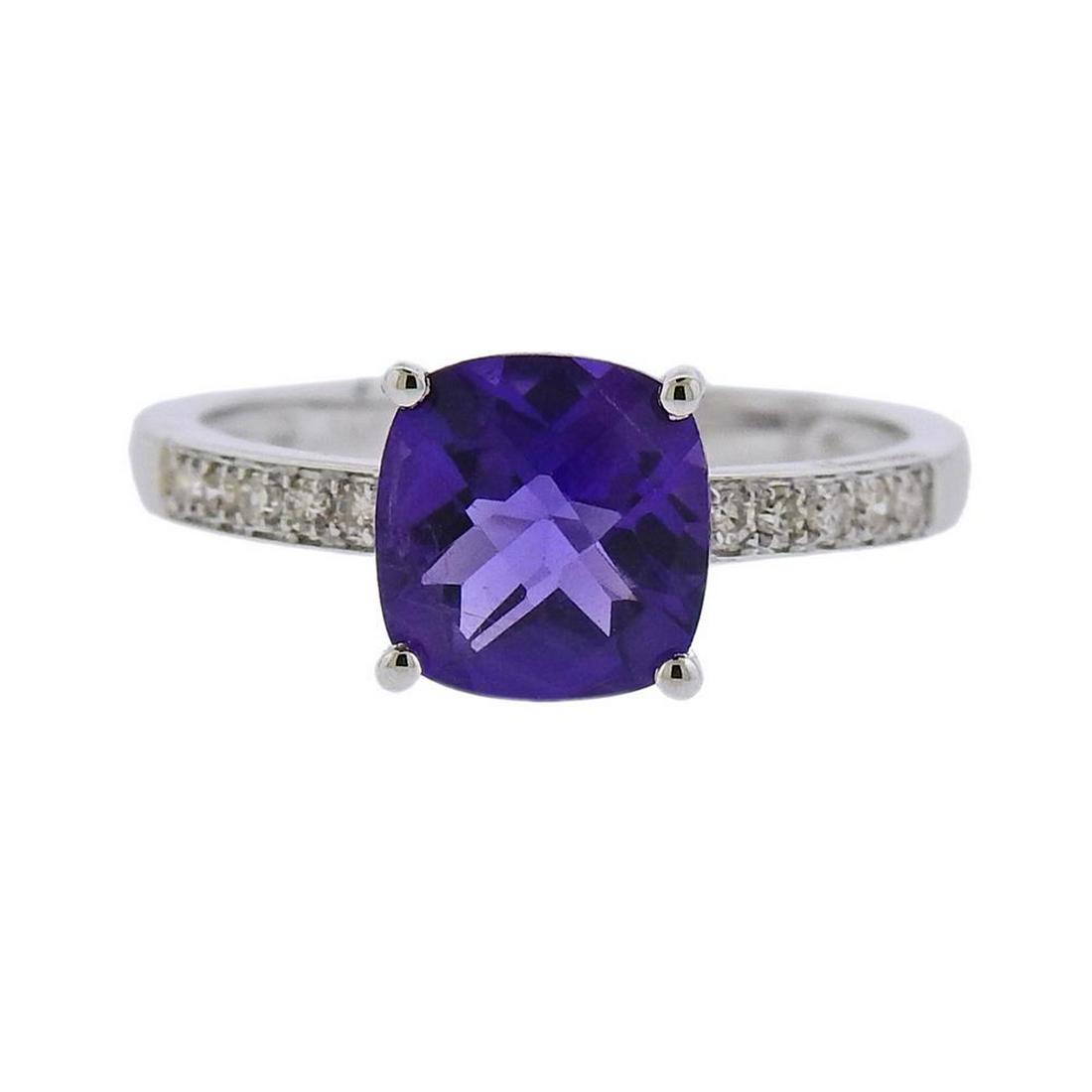 14K Gold Diamond Amethyst Ring (1 of 3)