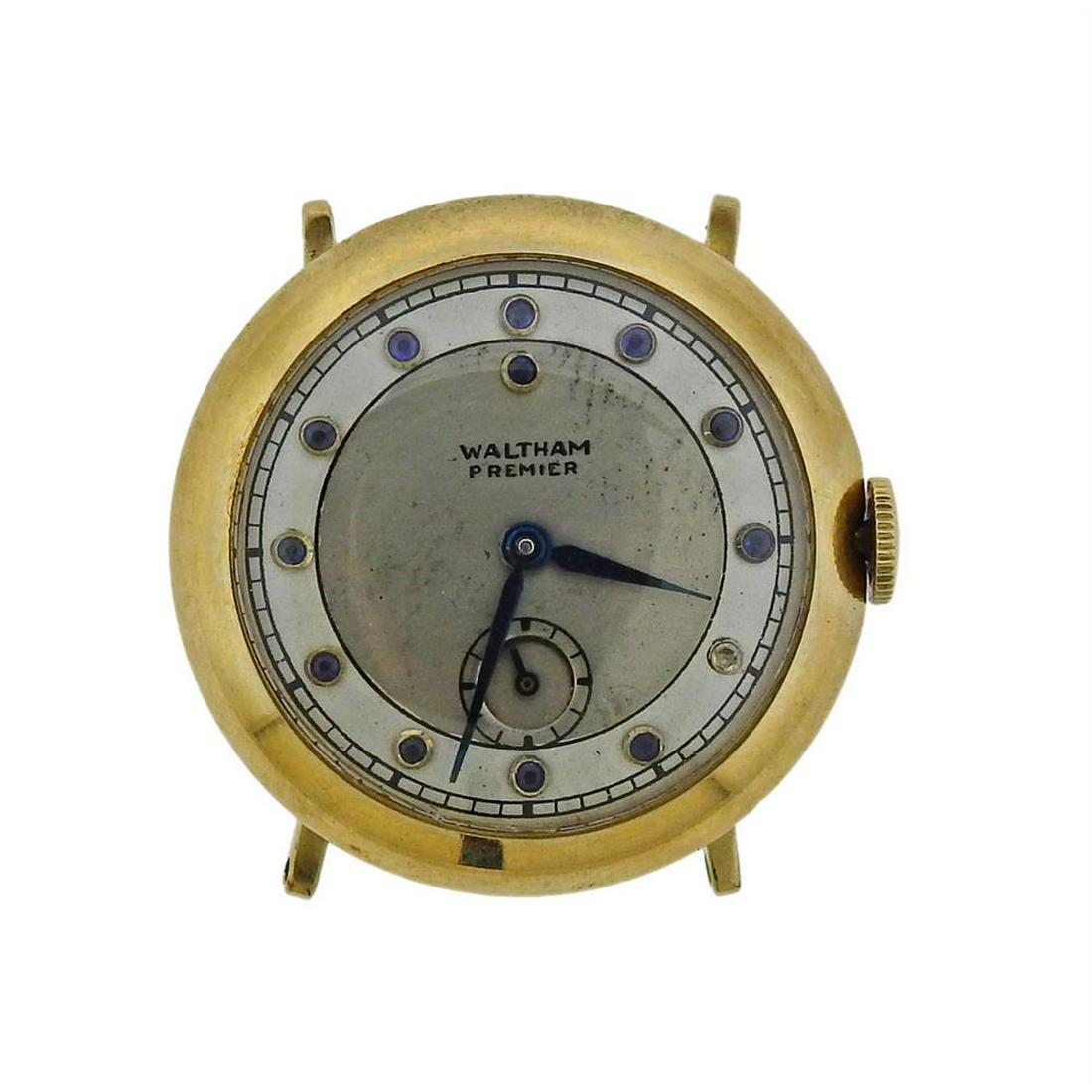 Waltham Premier 14k Gold Sapphire Watch (1 of 3)