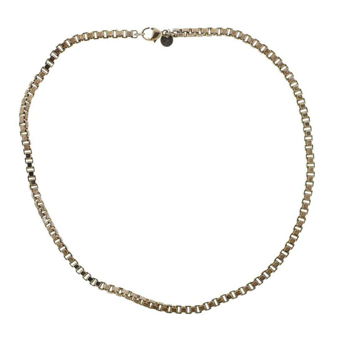 Tiffany & Co Sterling Silver Box Chain Necklace (1 of 2)