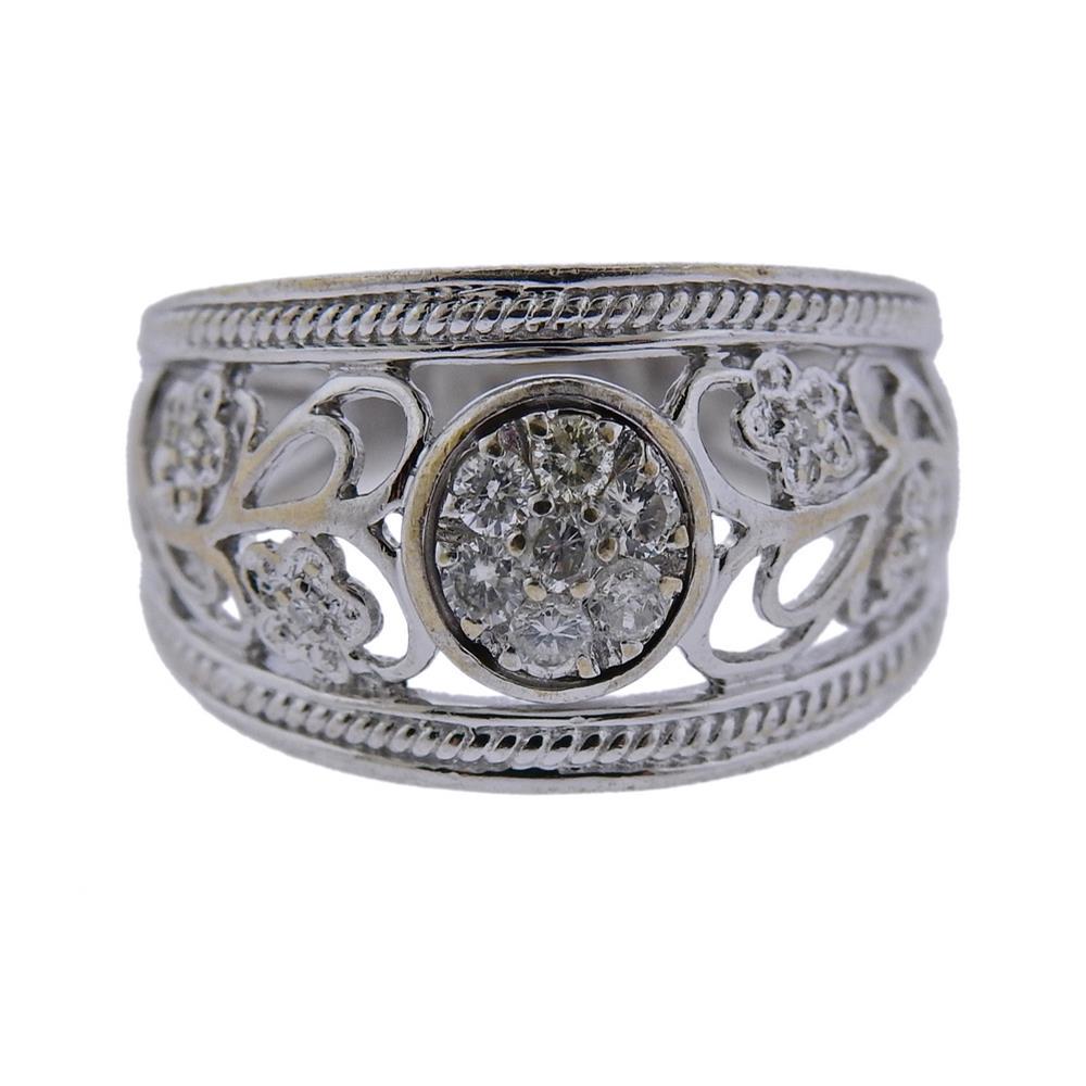 14k Gold Diamond Dome Ring (1 of 3)