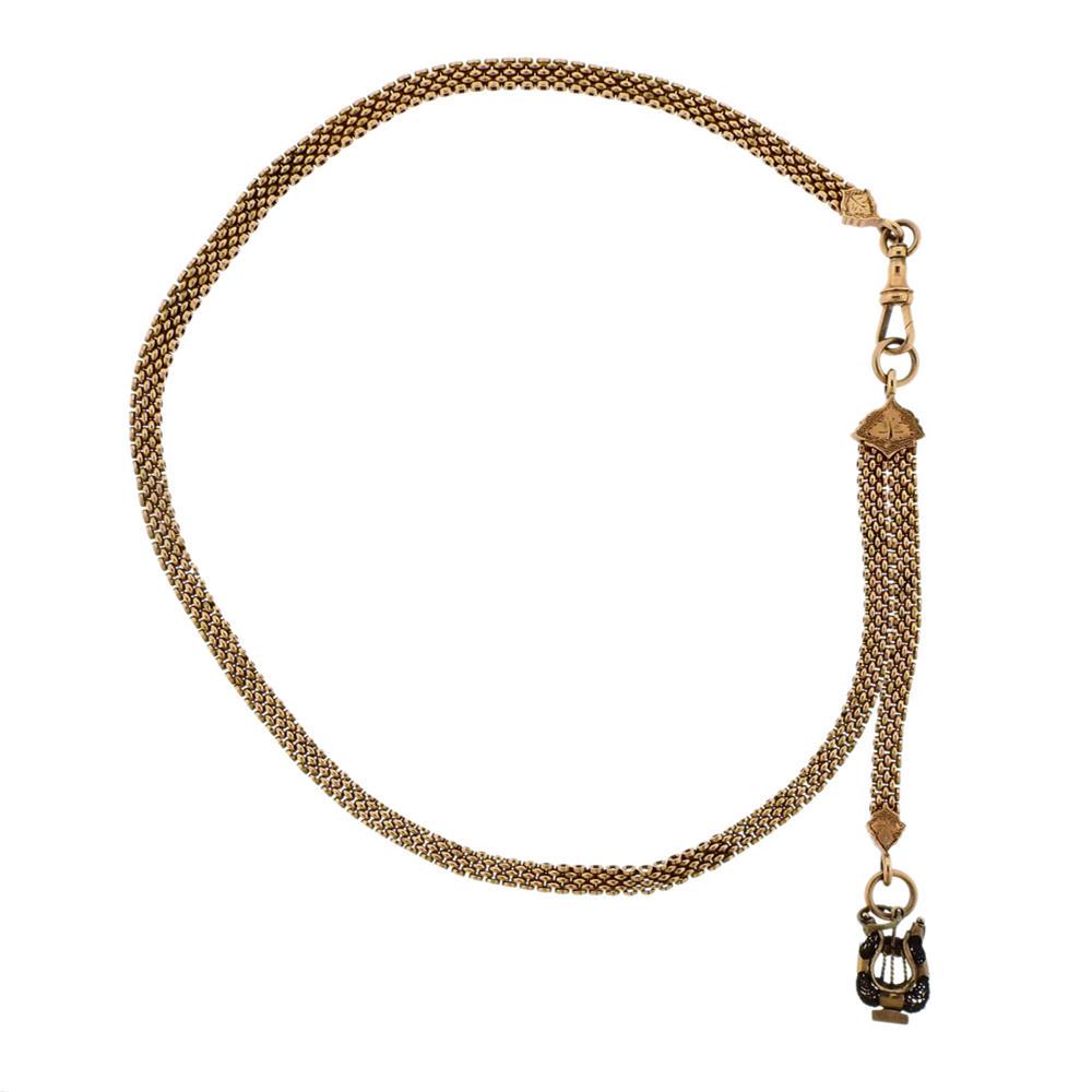 Antique Victorian 14K Gold Pocket Watch Fob Chain (1 of 3)