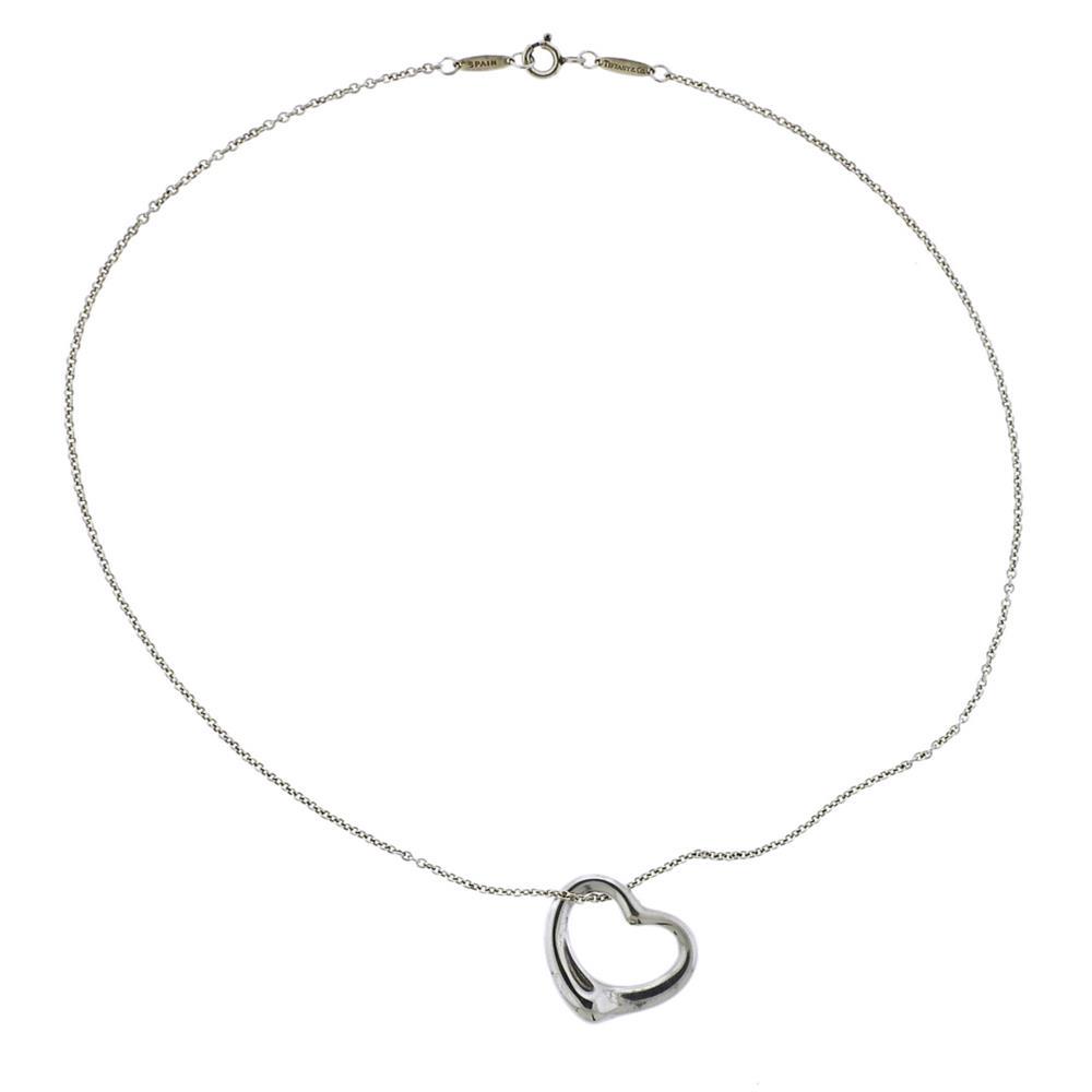 Tiffany & Co Elsa Peretti Silver Open Heart (1 of 4)