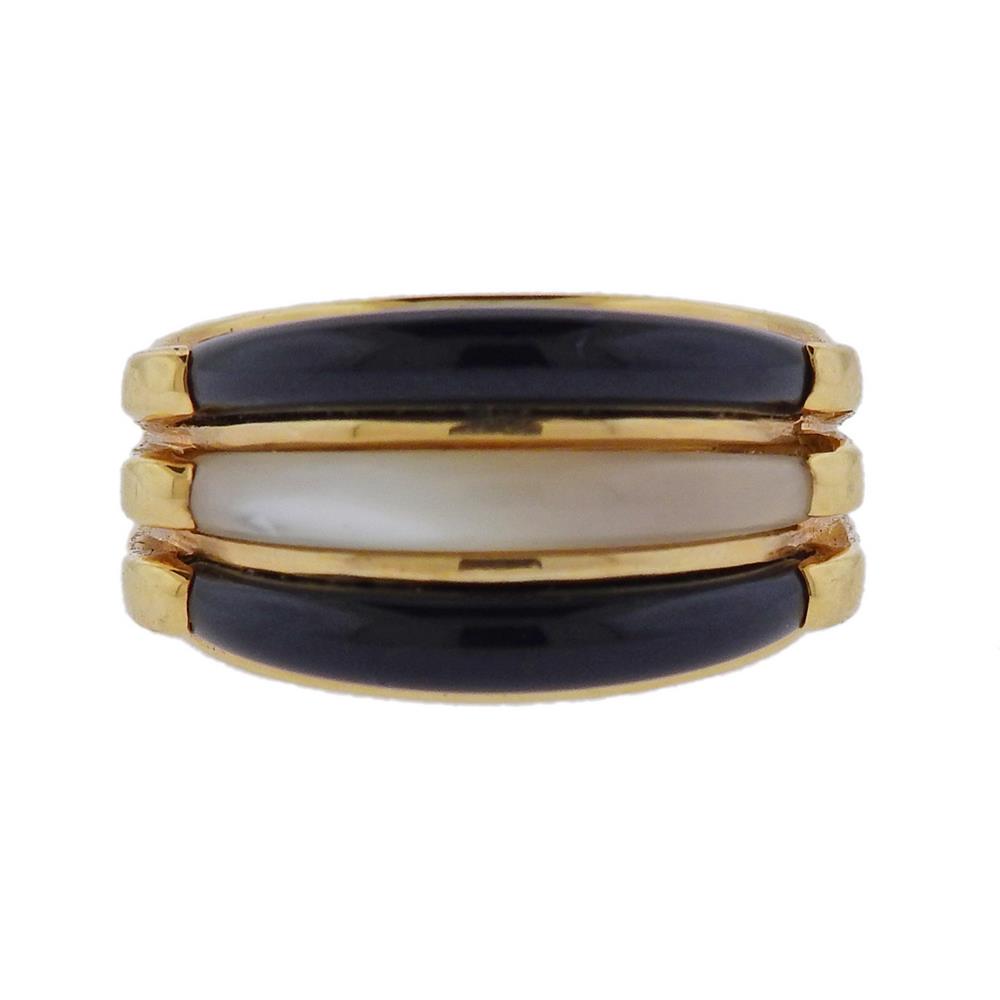 14K Gold MOP Onyx Ring (1 of 3)