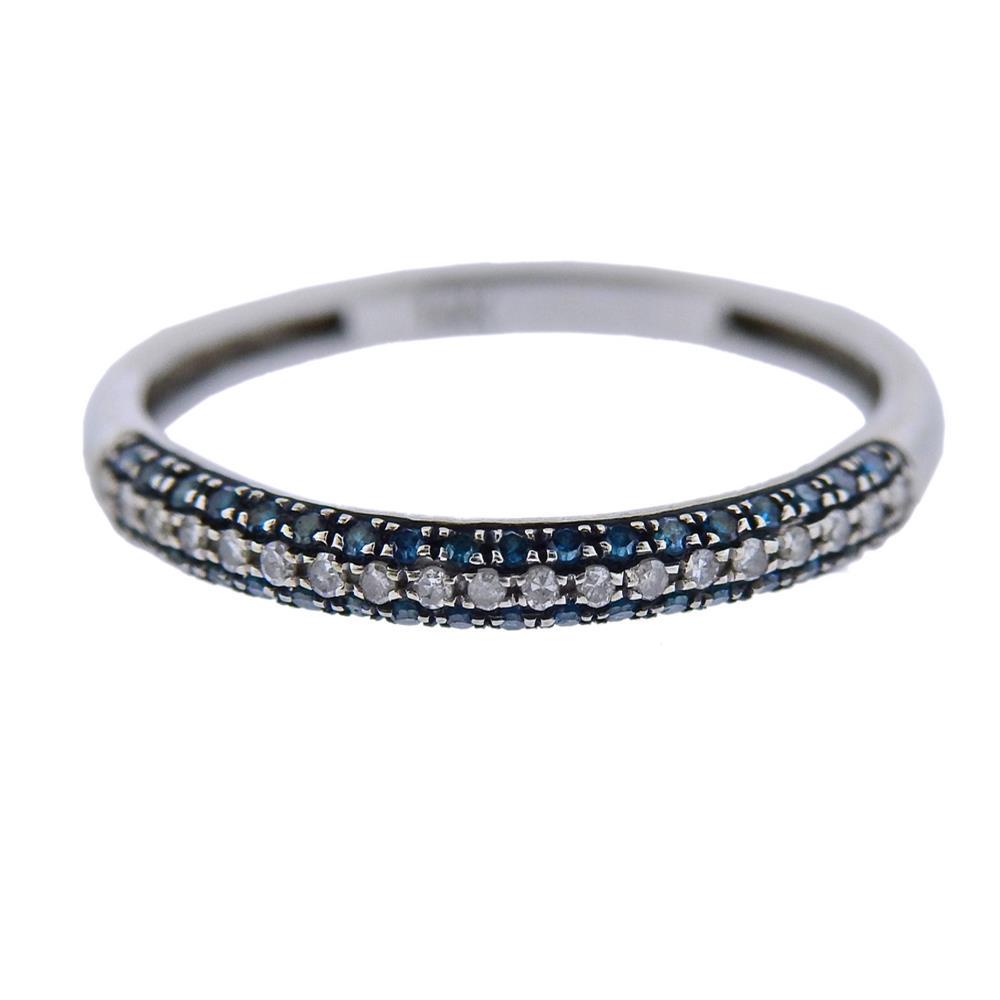 14K Gold Diamond Half Band Ring (1 of 3)