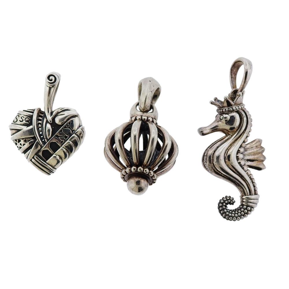 Lagos Sterling Silver Pendant Lot of 3 (1 of 2)