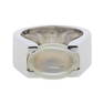 Cartier 18k Gold Moonstone Wide Band Ring 53