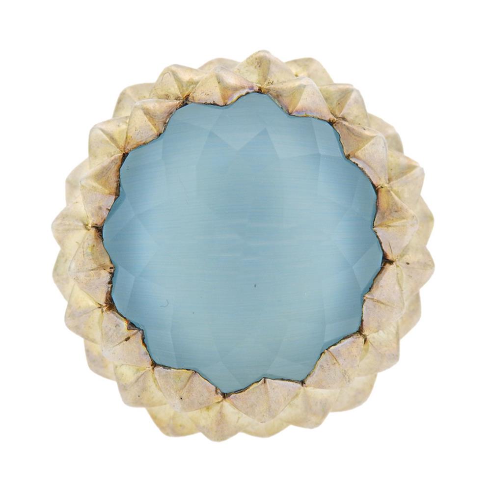 Stephen Webster Superstud Sterling Silver MOP Cat's: Metal Content: Sterling Silver.Weight of Item: 35 grams.Size: Ring is 5 3/4, top - 30mm wide.Gemstone: Mother of Pearl, Clear quartz.Stamp: 925 Maker's mark.