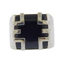 Cartier Tank 18K Gold Onyx Ring Size 52