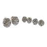 Skott Kay Sterling Silver Cufflinks Tuxedo Buttons Set