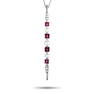 Roberta Porrati 18K WG Diamond, Ruby, Pearls Necklace