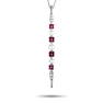 Roberta Porrati 18K WG Diamond, Ruby, Pearls Necklace