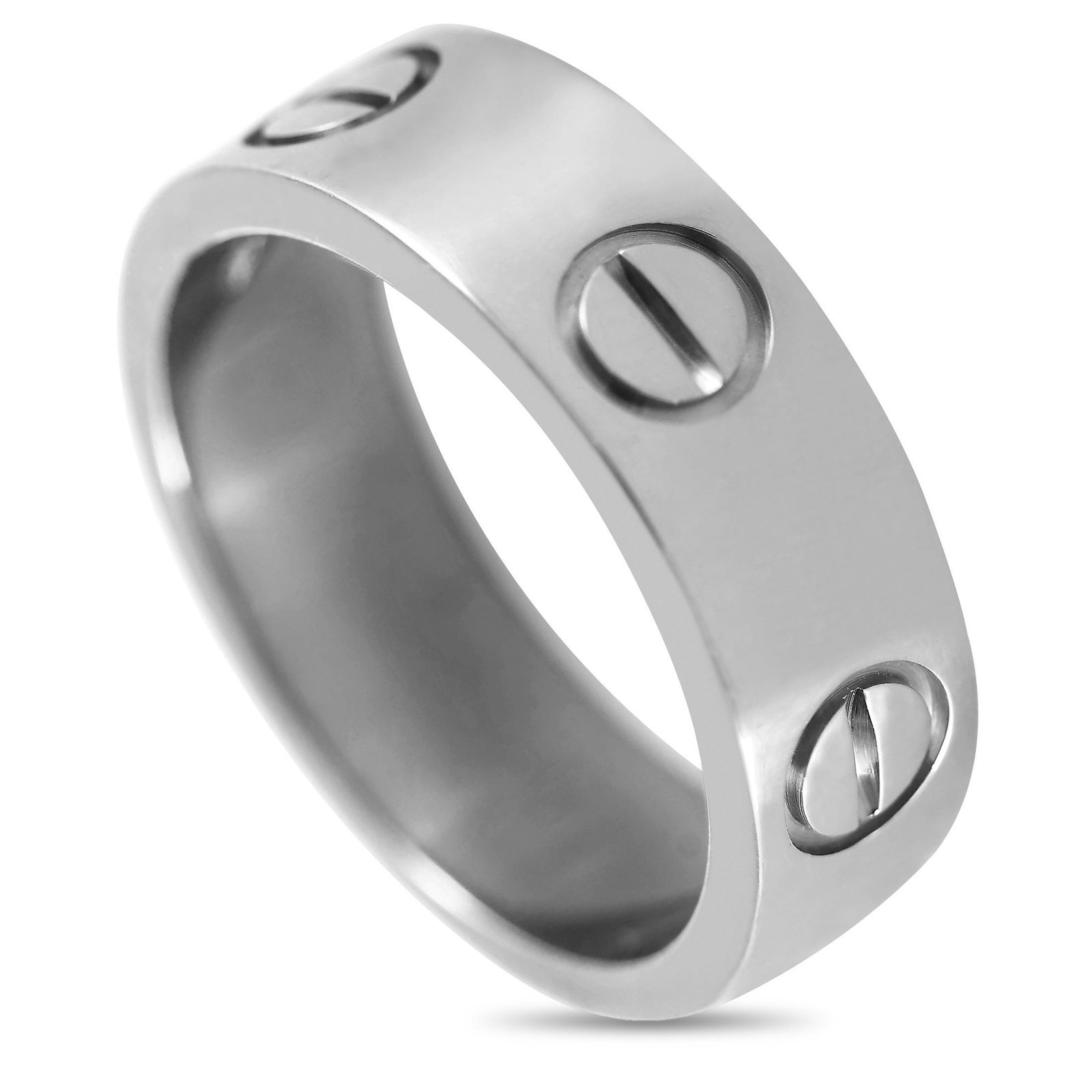 Cartier LOVE 18K White Gold Ring Size 4.75 (1 of 5)