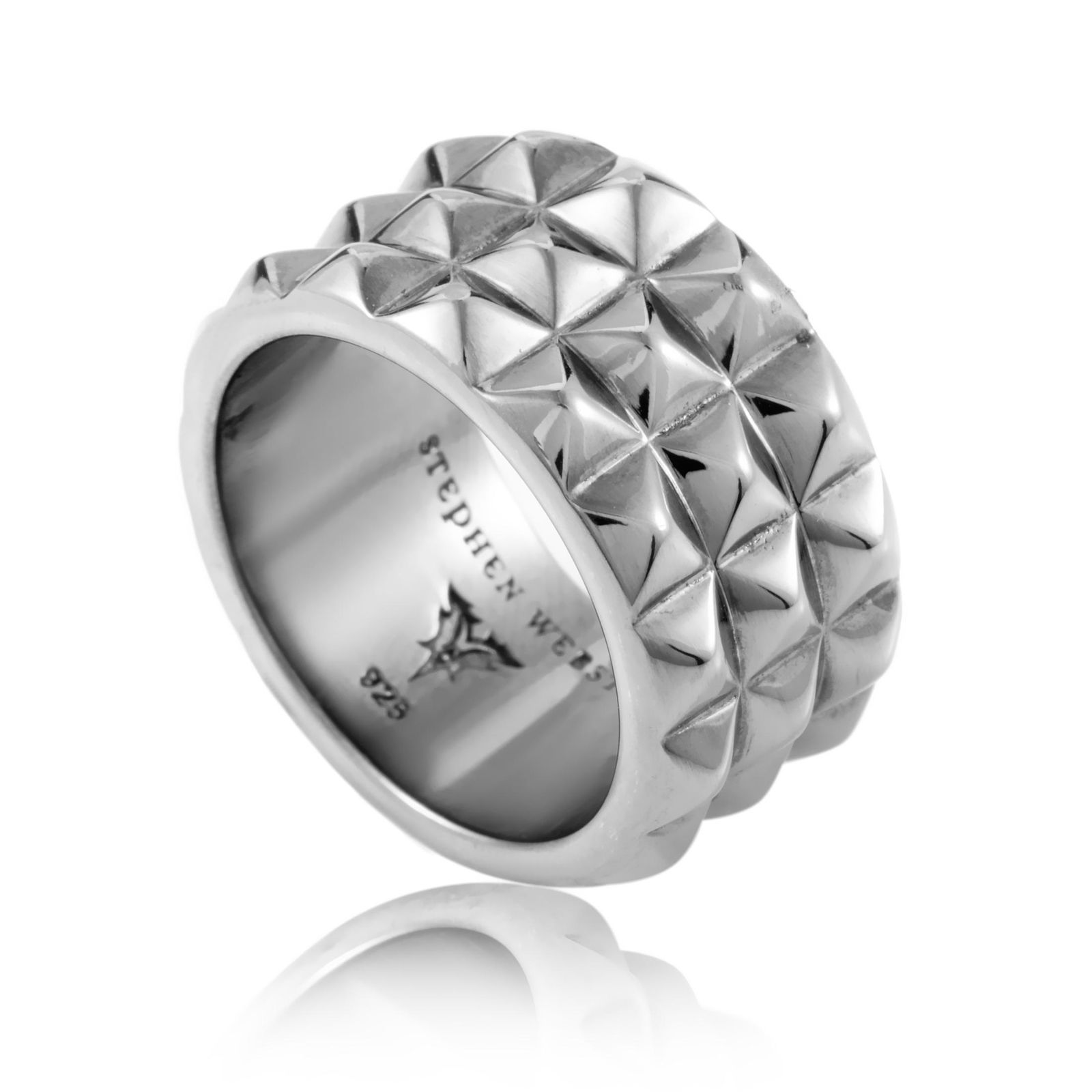 Stephen Webster Superstud Silver Ring - 9.75: Stunningly crafted in shimmering sterling silver, this incredibly amazing Stephen Webster ring for men from the eversobrilliant 'Alchemy in the UK collection' offers an attractive masculine appearance