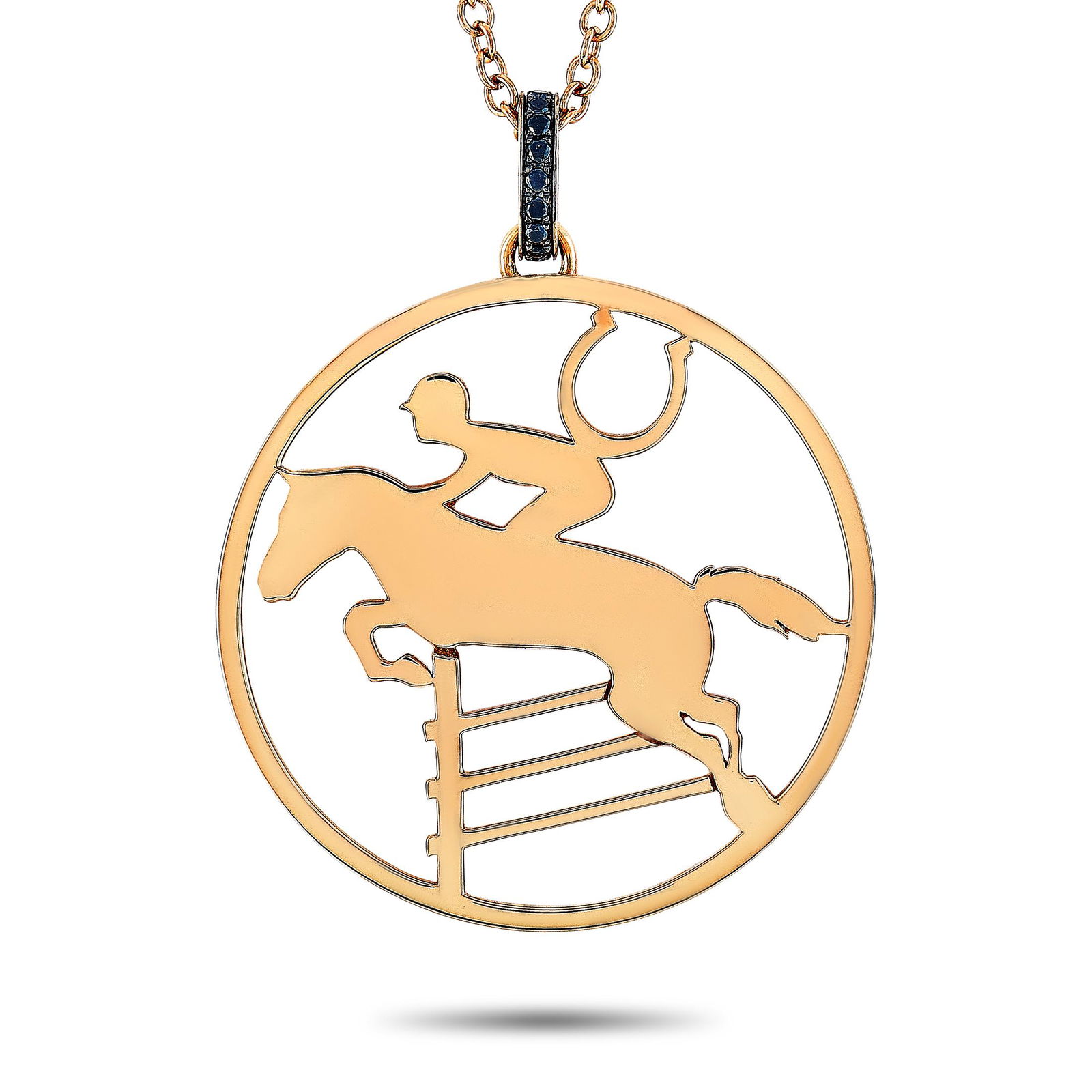 Ubaldi 18K RG 0.12 ct Diamond Necklace (1 of 4)