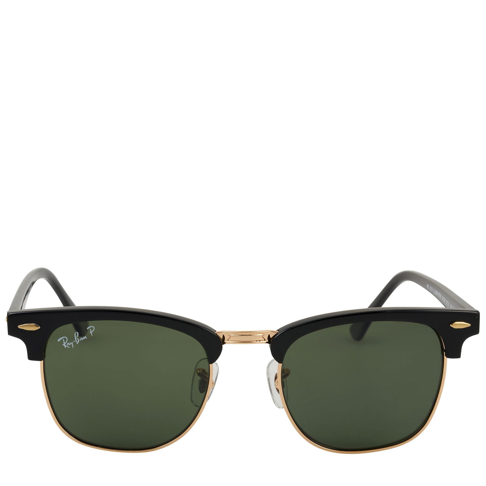 Ray Ban Clubmaster Classic Black Sunglasses Green (1 of 3)