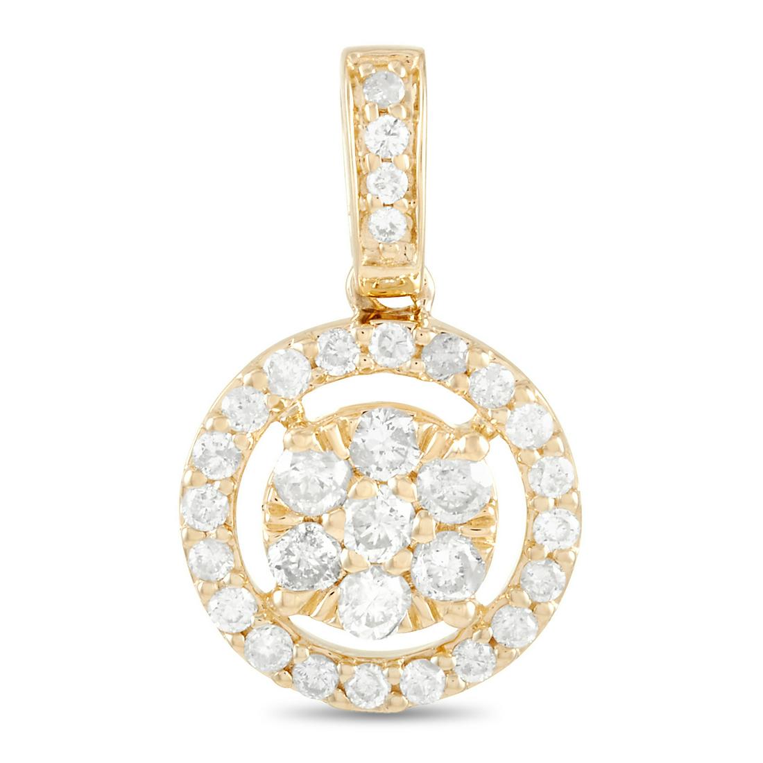 14K Yellow Gold 0.25 ct Diamond Pendant (1 of 3)