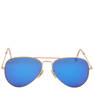 Ray Ban Aviator Large Sunglasses Blue Flash Lenses