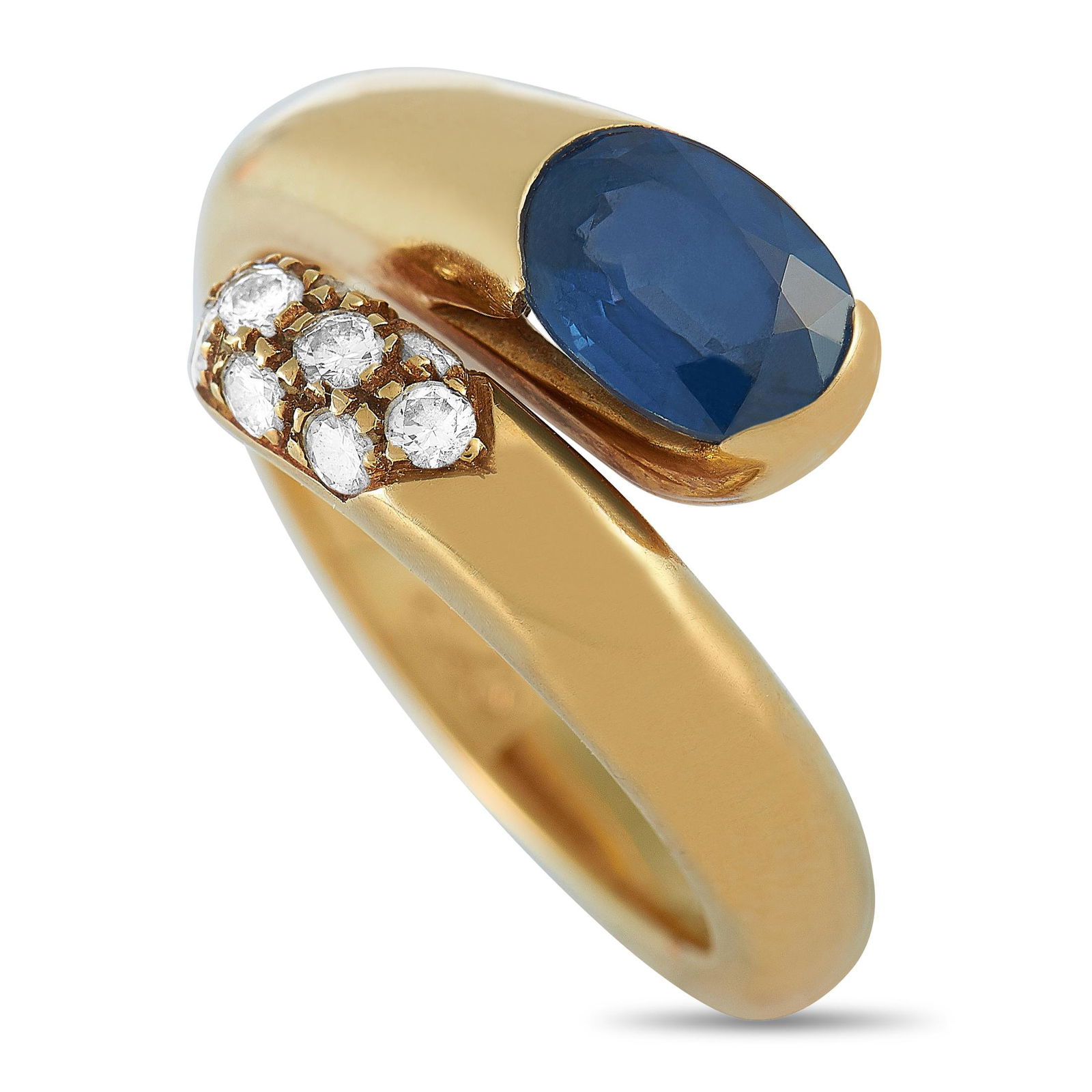 Bvlgari 18K YG .20ct Diamond Ring - 5.25 (1 of 5)