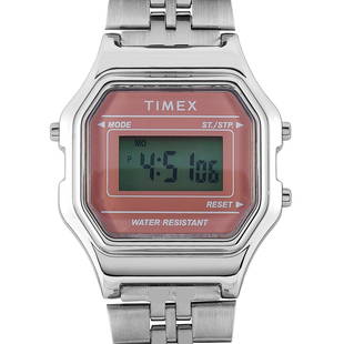 3 Pack - Timex Digital Mini 27mm Digital Watch: This is the Timex Digital Mini 27 mm, reference number TW2T48500. The watch boasts a 27 mm silvertone resin case that is fitted with a stainless steel back. This model is offered with a digital dial