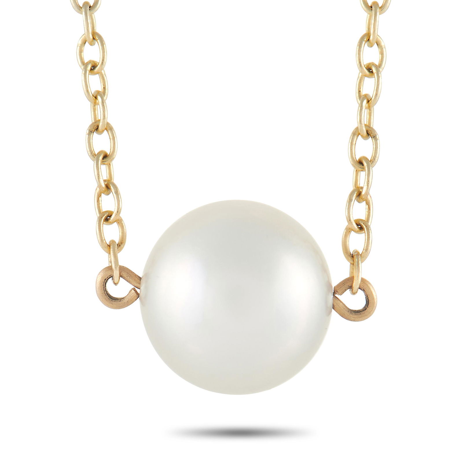 Mikimoto 14K YG 7.7mm Pearl Pendant Necklace (1 of 4)