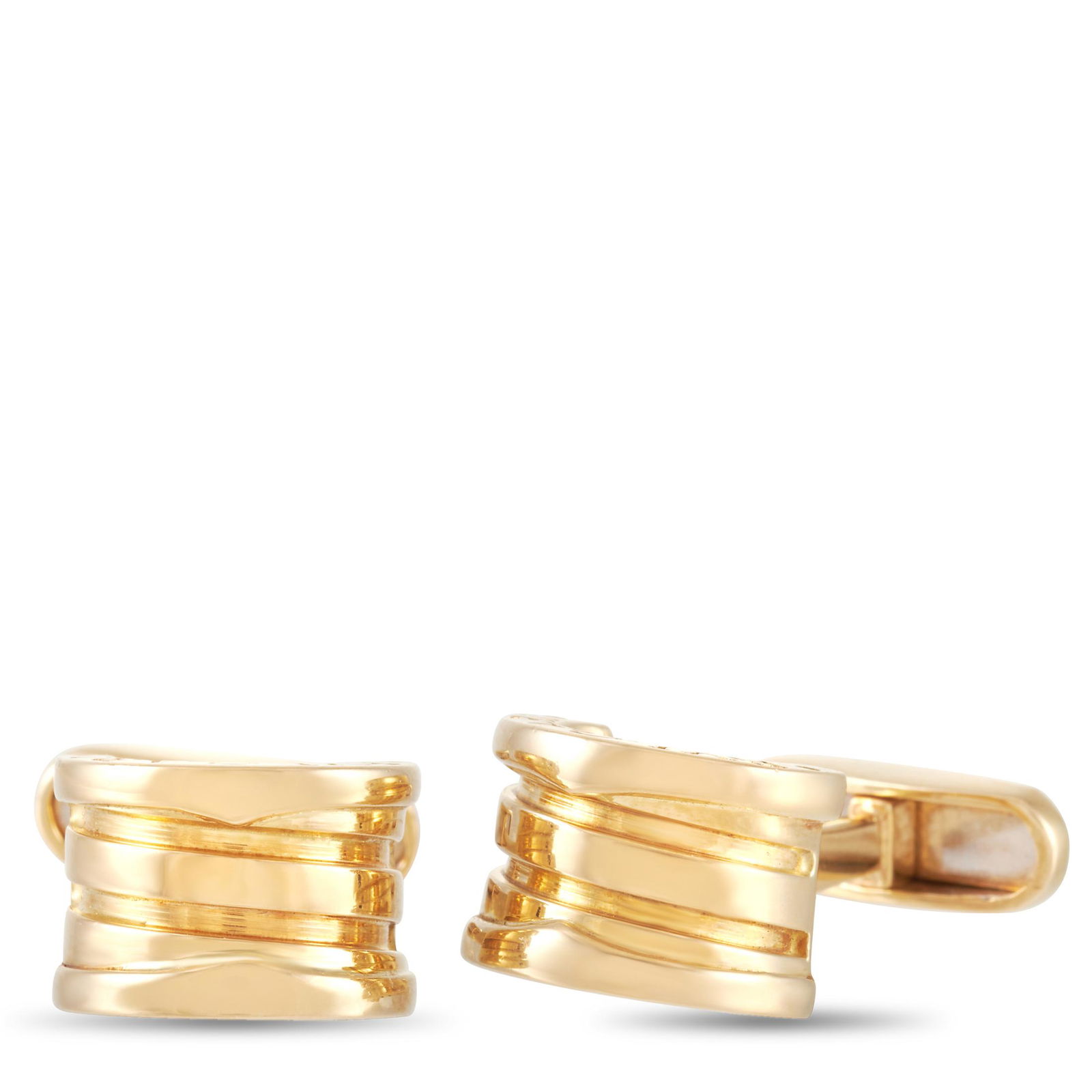 Bvlgari B.Zero1 18K Yellow Gold Cufflinks (1 of 4)