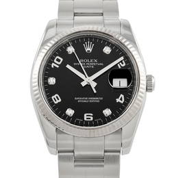 Rolex Oyster Perpetual Date Diamond Dial Watch