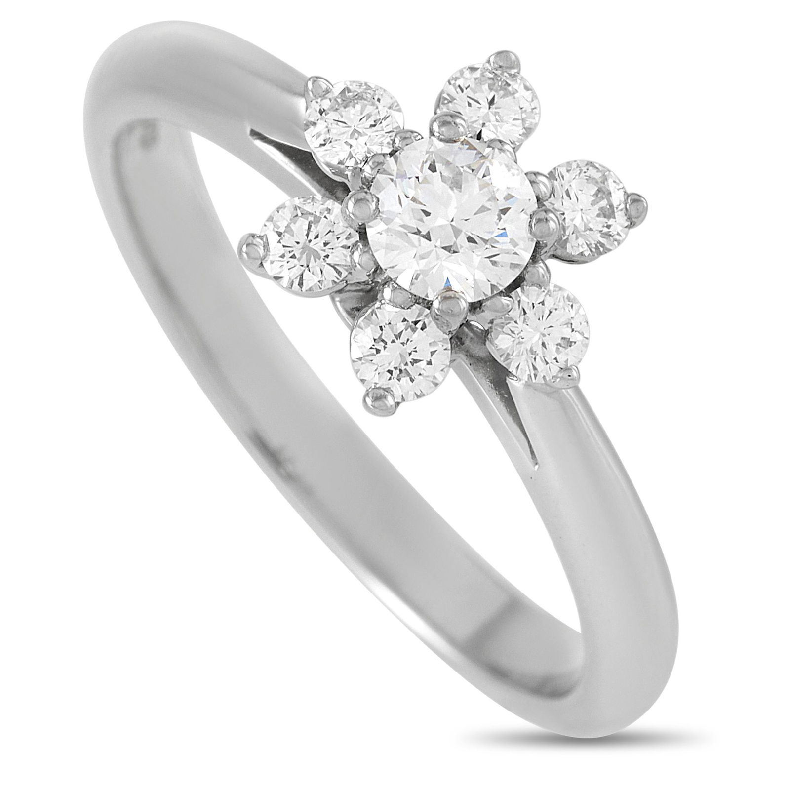 Tiffany & Co. Platinum .50 ct Diamond Ring - 5.5 (1 of 4)