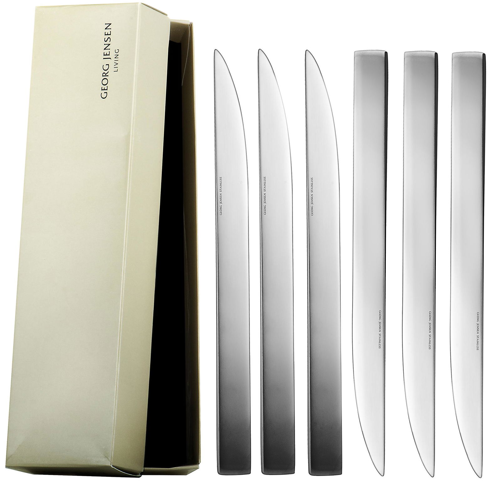 3 Pack - Georg Jensen Dinner 6-Knife Set (1 of 2)