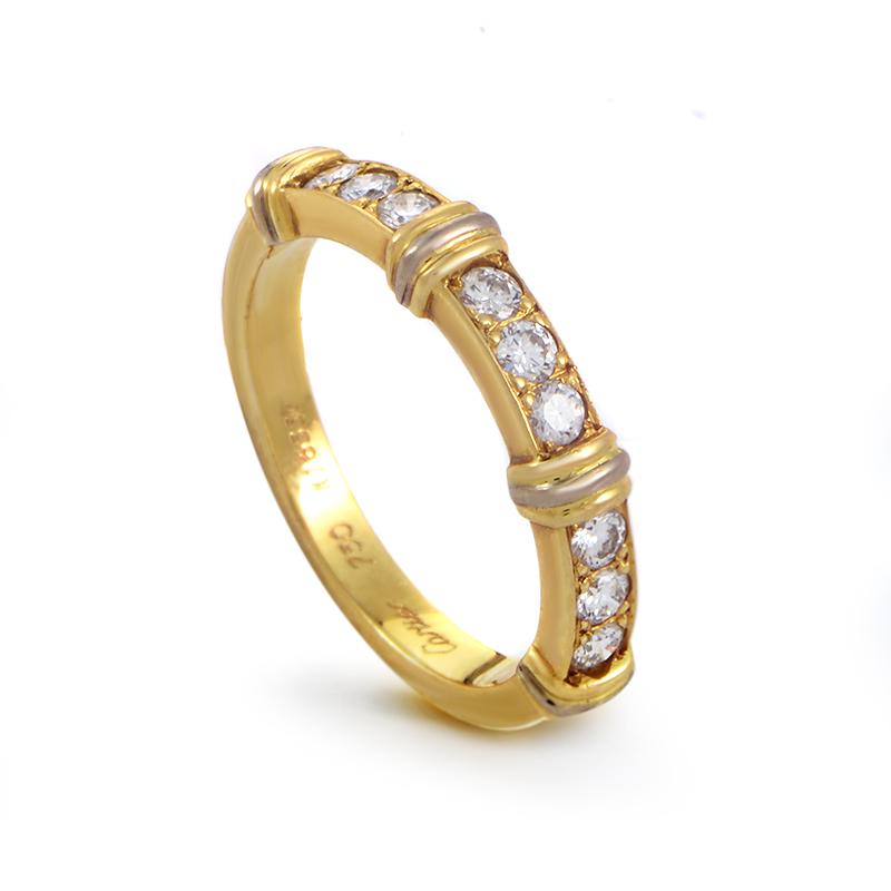 Cartier Contessa 18K YG Diamond Band Ring Size 8.5 (1 of 4)