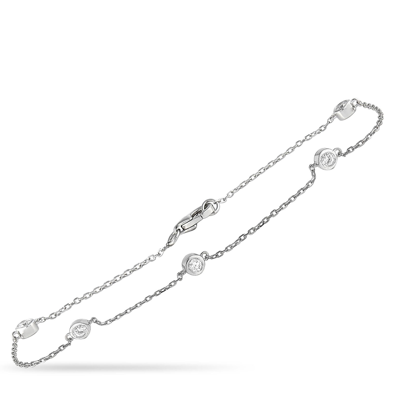 14K White Gold 0.25 ct Diamond Bracelet (1 of 3)