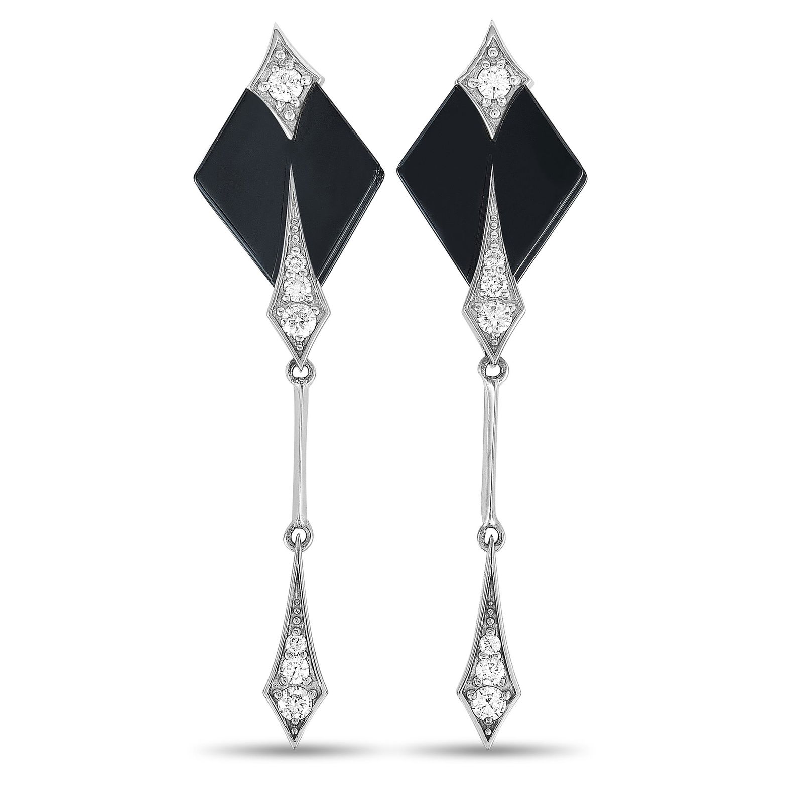 Roberto Demeglio 18K WG .61ct Diamond Earrings (1 of 4)