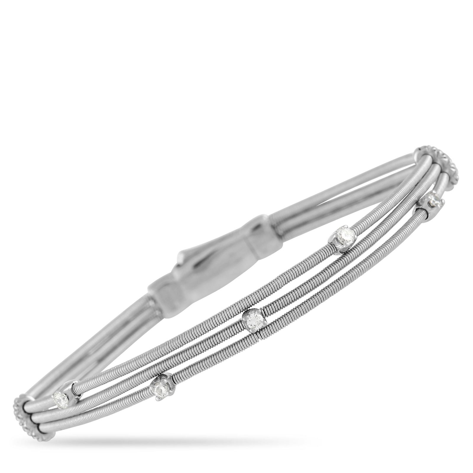 Marco Bicego Goa 18K WG 0.30 ct Diamond Bracelet (1 of 5)