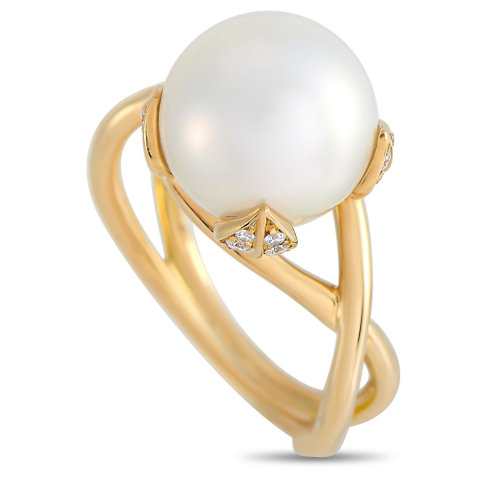 Tiffany & Co 18K YG 0.24ct Diamond Ring Size 7.25 (1 of 4)