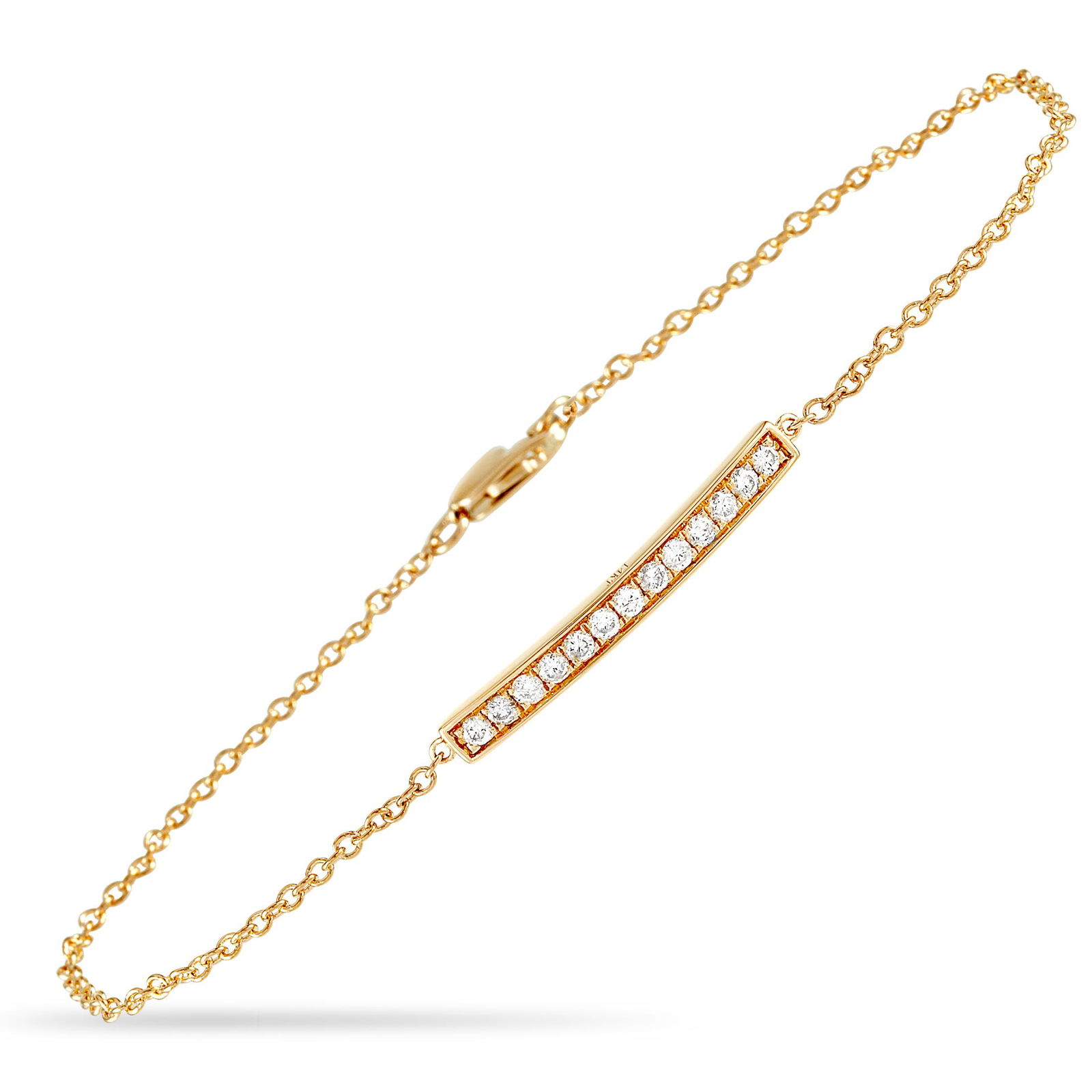 14K Yellow Gold 0.25 ct Diamond Bracelet (1 of 3)