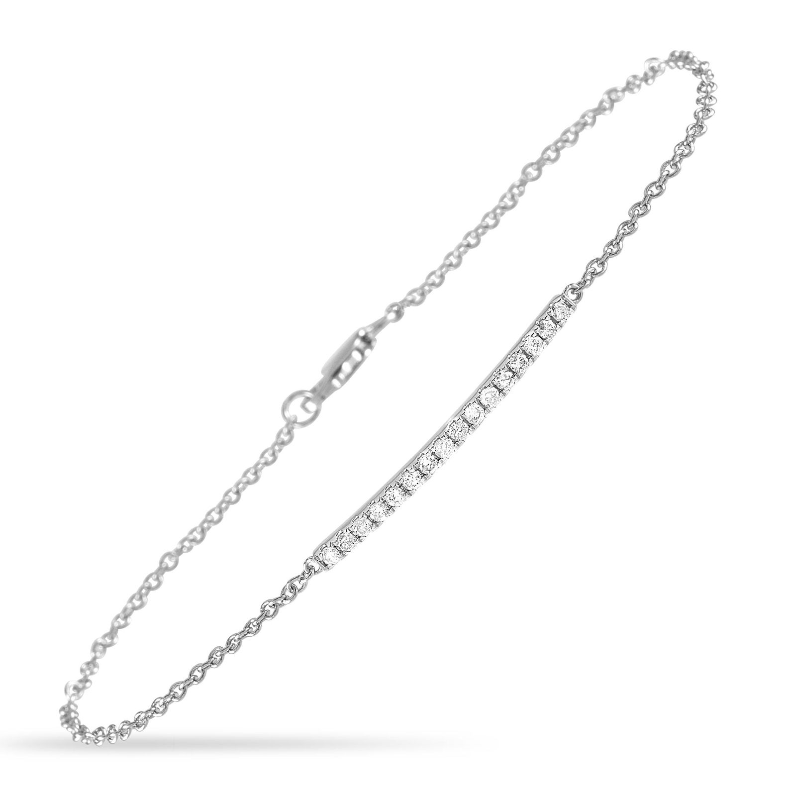 14K White Gold 0.25 ct Diamond Bracelet (1 of 3)