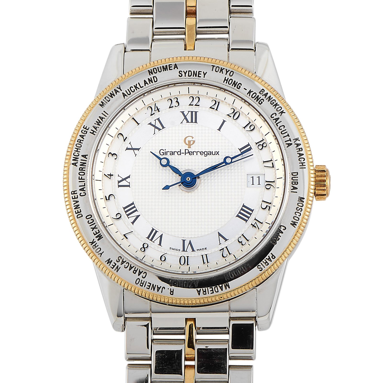 Girard Perregaux GP 90 World Time Automatic Watch 1010 (1 of 4)