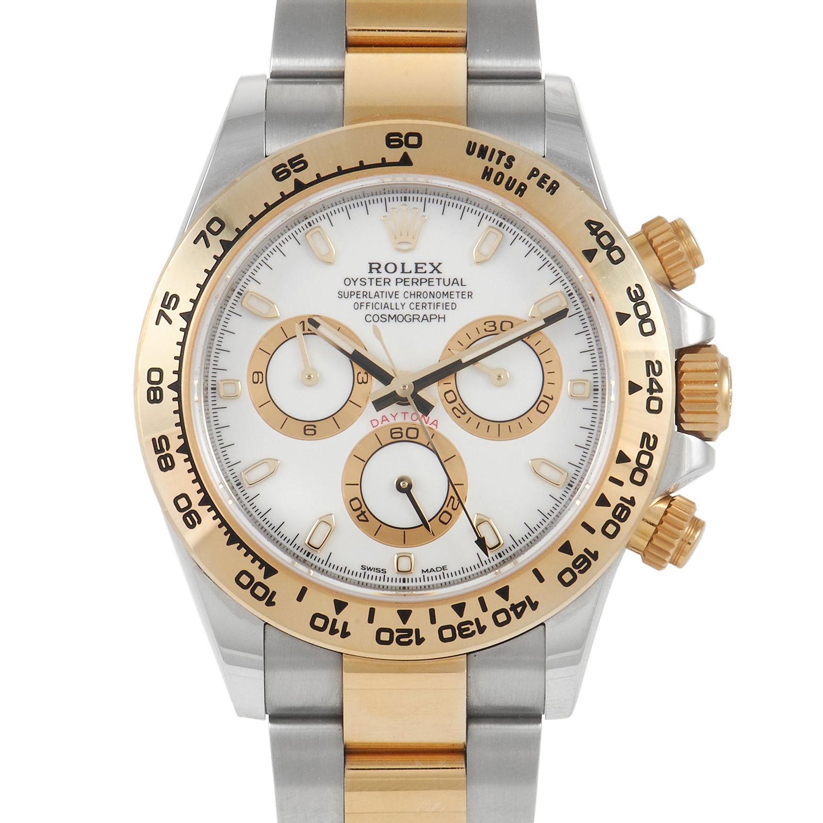 Rolex Daytona Yellow Gold and Steel White Dial Watch 116503 (1 of 5)