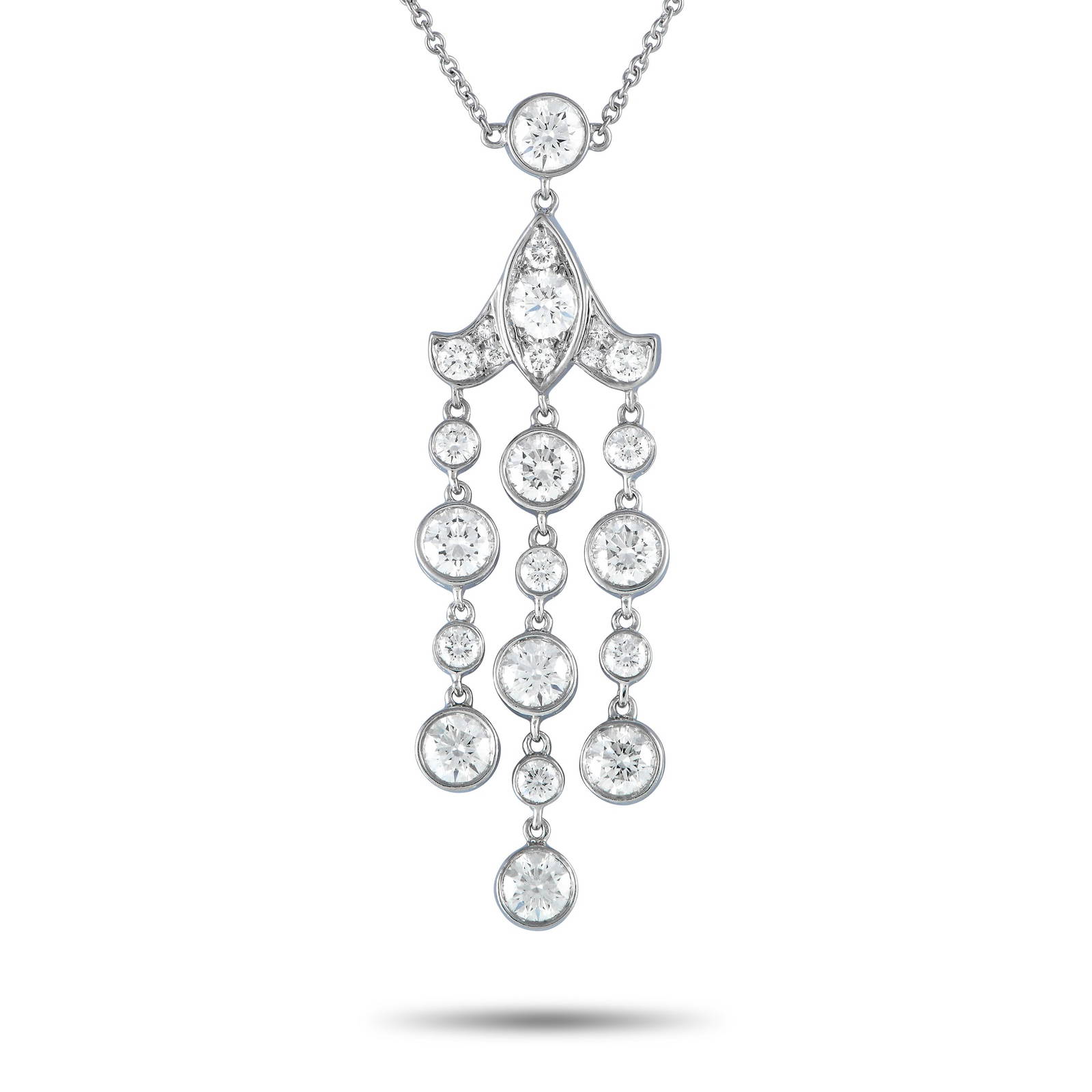 Buy Tiffany & Co. Platinum 2.75ct Diamond Necklace Ti01101723 Lb