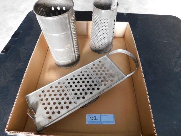(3) graters: 3 metal graters