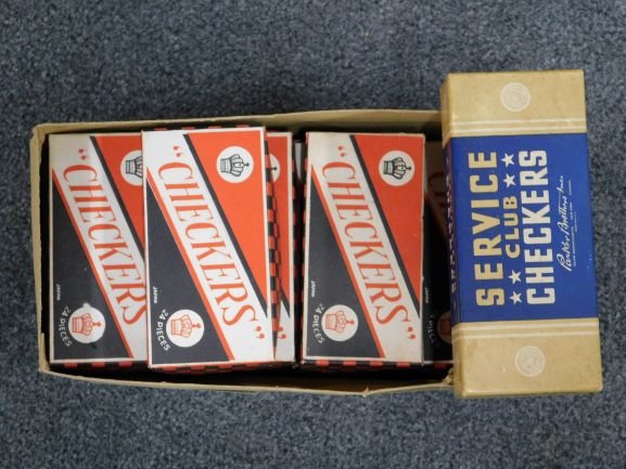 20 boxes 24 piece wooden checkers (1 of 2)