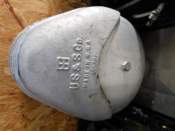 US&S cast iron tear drop shaped crossing bell (1 of 2)